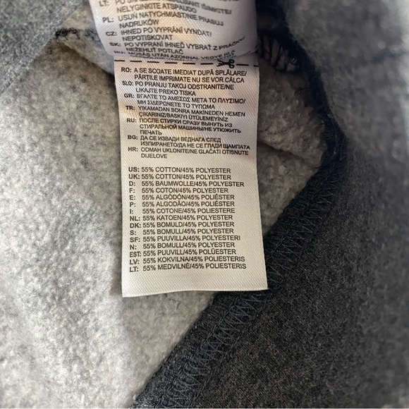 Reebok Grey Crew Cut Pull Over Sweater Large - Picture 5 of 6